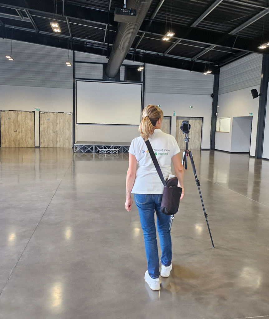 Photographe à l'Espace Chantemelles pour la création d'une visite virtuelle