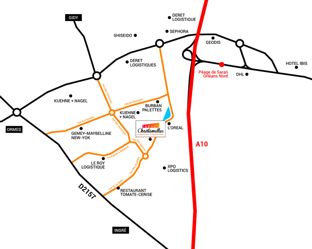 Plan localisation Espace Chantemelles